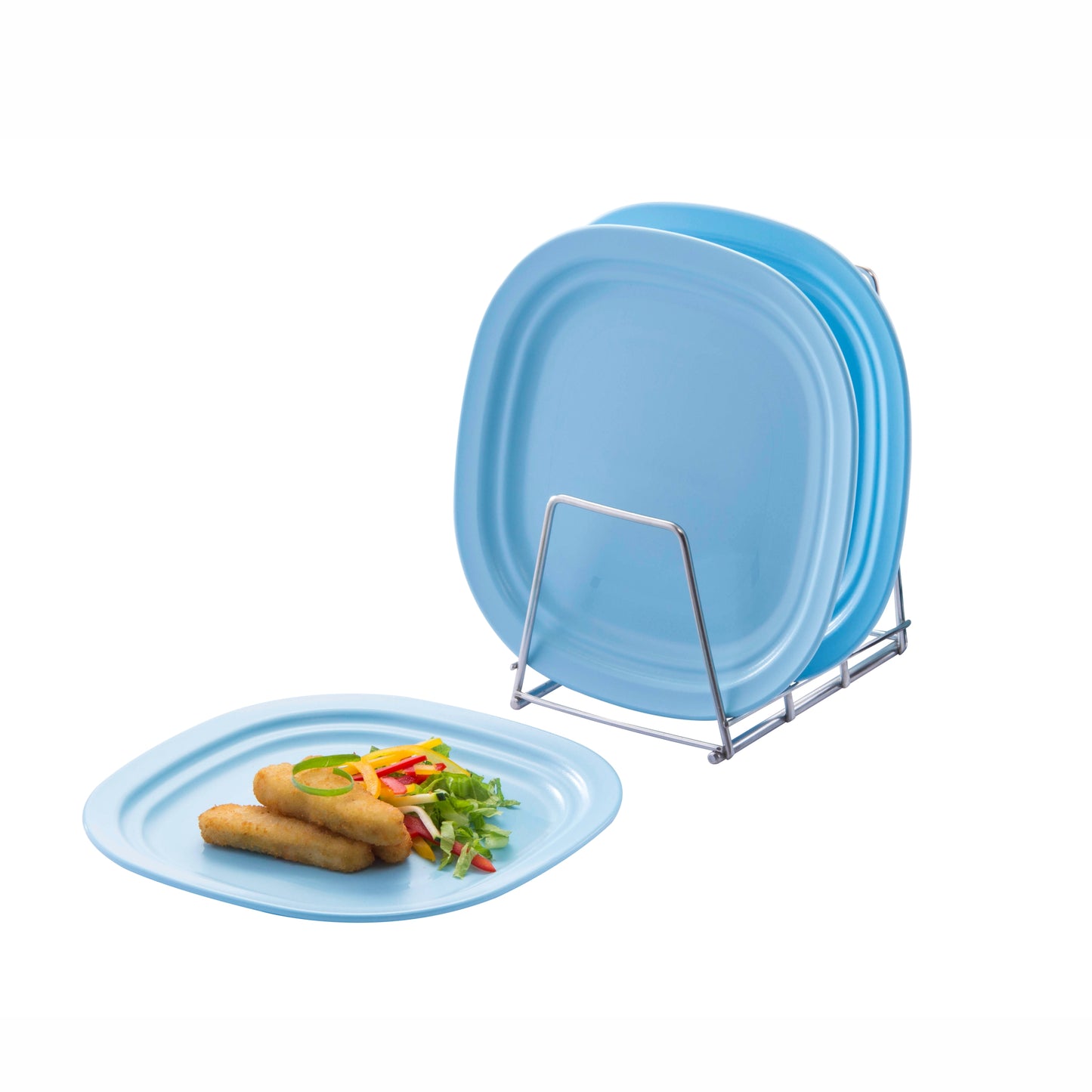 Varmora Side Plate - Set of 3, 100% Virgin Plastic, Unbreakable & Food Grade