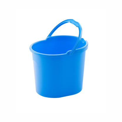 Varmora Oval Bucket 100% Virgin Plastic, Sturdy Handle & Durable Build