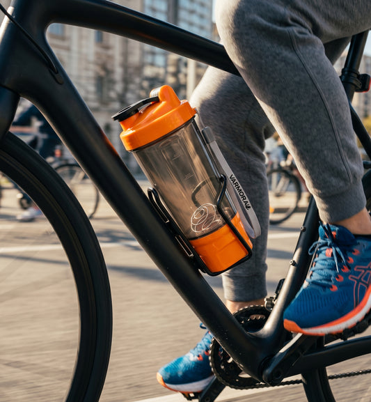 Varmora Protein Shaker For Gym - BPA Free, Food Grade Plastic, Stainless Steel Blender, 575 ml