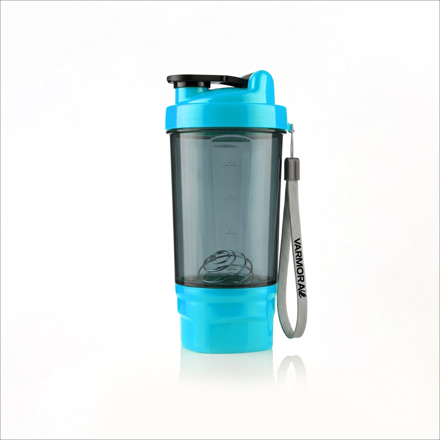 Varmora Protein Shaker For Gym - BPA Free, Food Grade Plastic, Stainless Steel Blender, 575 ml