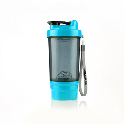 Varmora Protein Shaker For Gym - BPA Free, Food Grade Plastic, Stainless Steel Blender, 575 ml