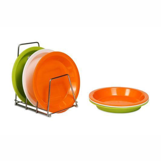 Varmora Nasta Plate - Snack Serving Plate, 100% Virgin Plastic, Unbreakable & Food Grade