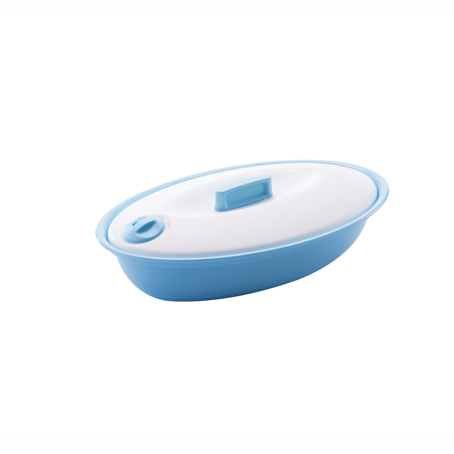 Varmora Oval Server - Insulated Serving Dish with Steam Vent Lid, 100% Virgin Plastic, Microwave Safe