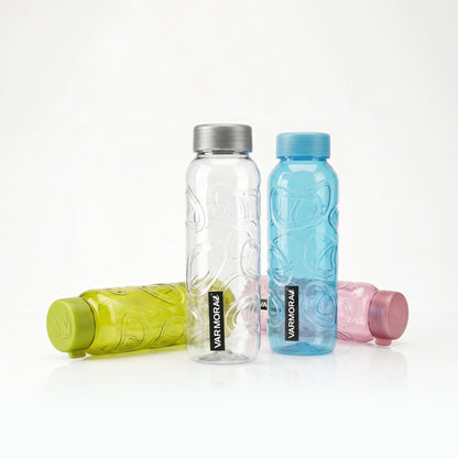 Varmora Aqua Glory – Plastic Water Bottle, BPA Free, 100% Virgin Plastic, Leak Proof, Ideal for Daily Desk Hydration, 1 Litre.