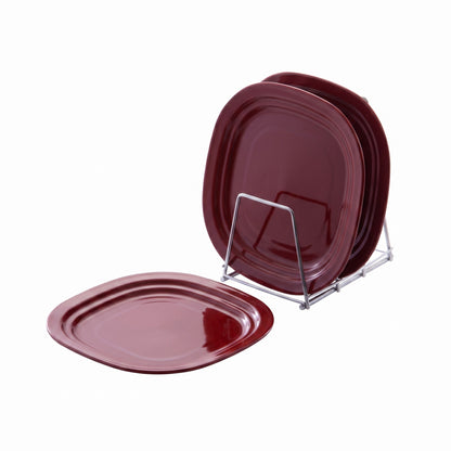 Varmora Side Plate - Set of 3, 100% Virgin Plastic, Unbreakable & Food Grade