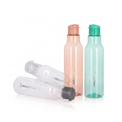 Varmora Aqua Hydro – Plastic Water Bottle, BPA Free, 100% Virgin Plastic, Leak Proof, Ideal for Daily Desk Hydration, 1 Ltr.