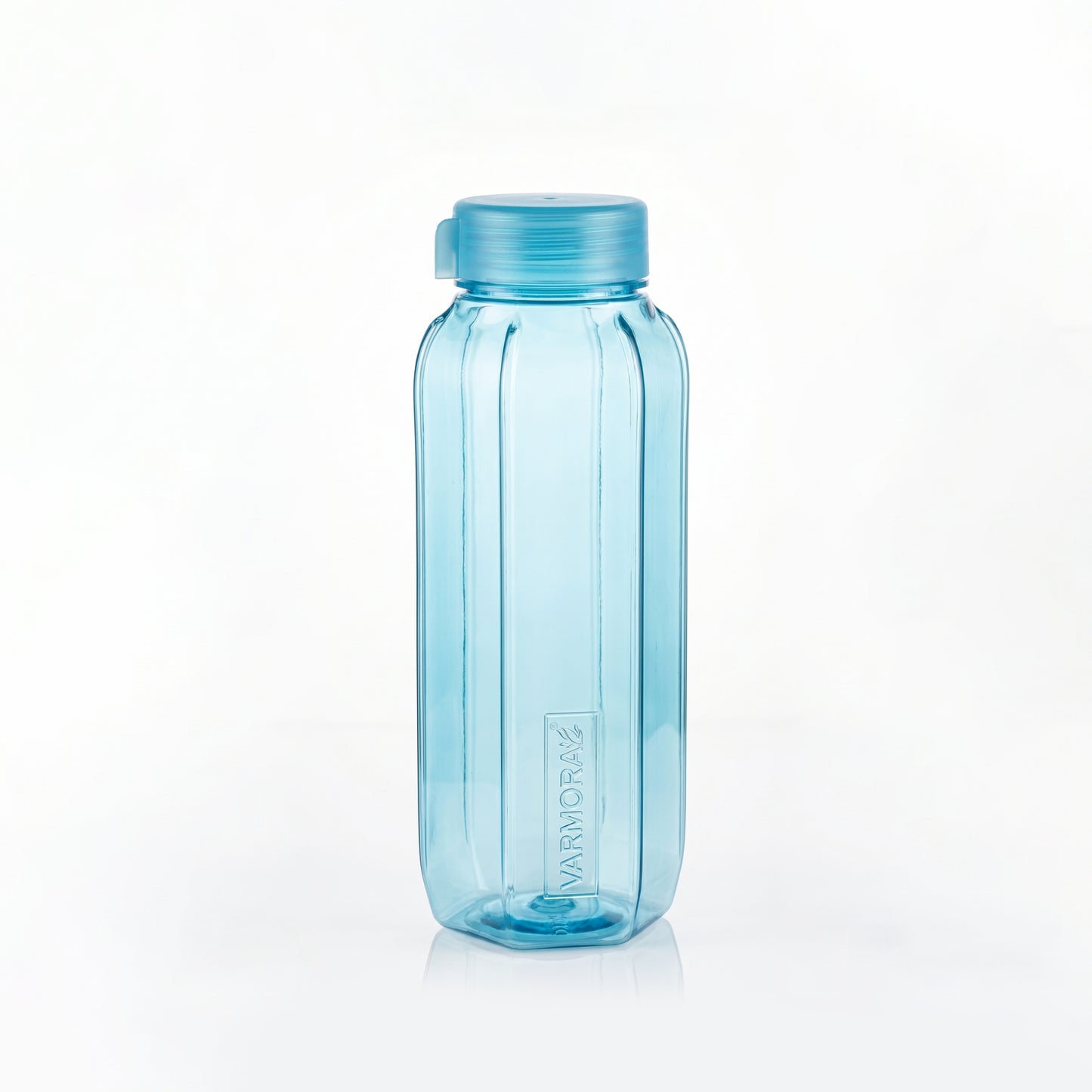 Varmora Aqua Hexaware – Plastic Water Bottle, BPA Free, 100% Virgin Plastic, Leak Proof, 1 Litre.