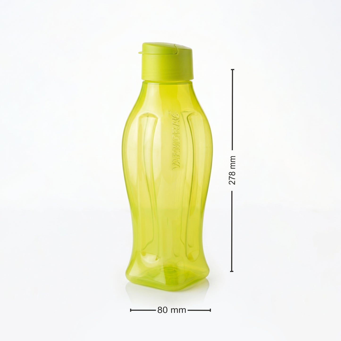 Varmora Aqua Rio – Plastic Water Bottle, BPA Free, 100% Virgin Plastic, Leak Proof, Ideal for Daily Desk Hydration, 500 ml., 750 ml., 1 Litre.