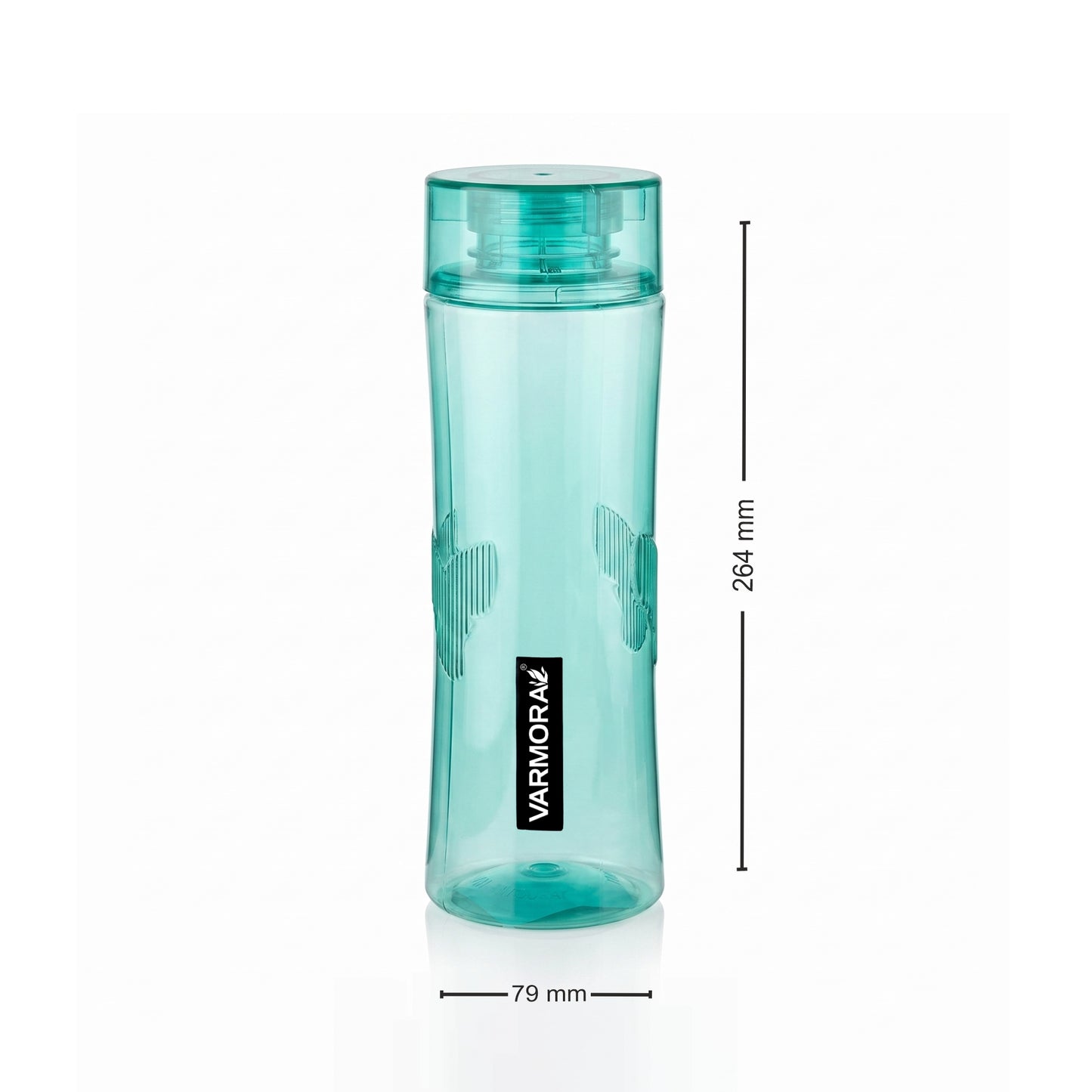 Varmora Aqua Wing - Plastic Water Bottle, 1 Litre, Ideal for School & Office