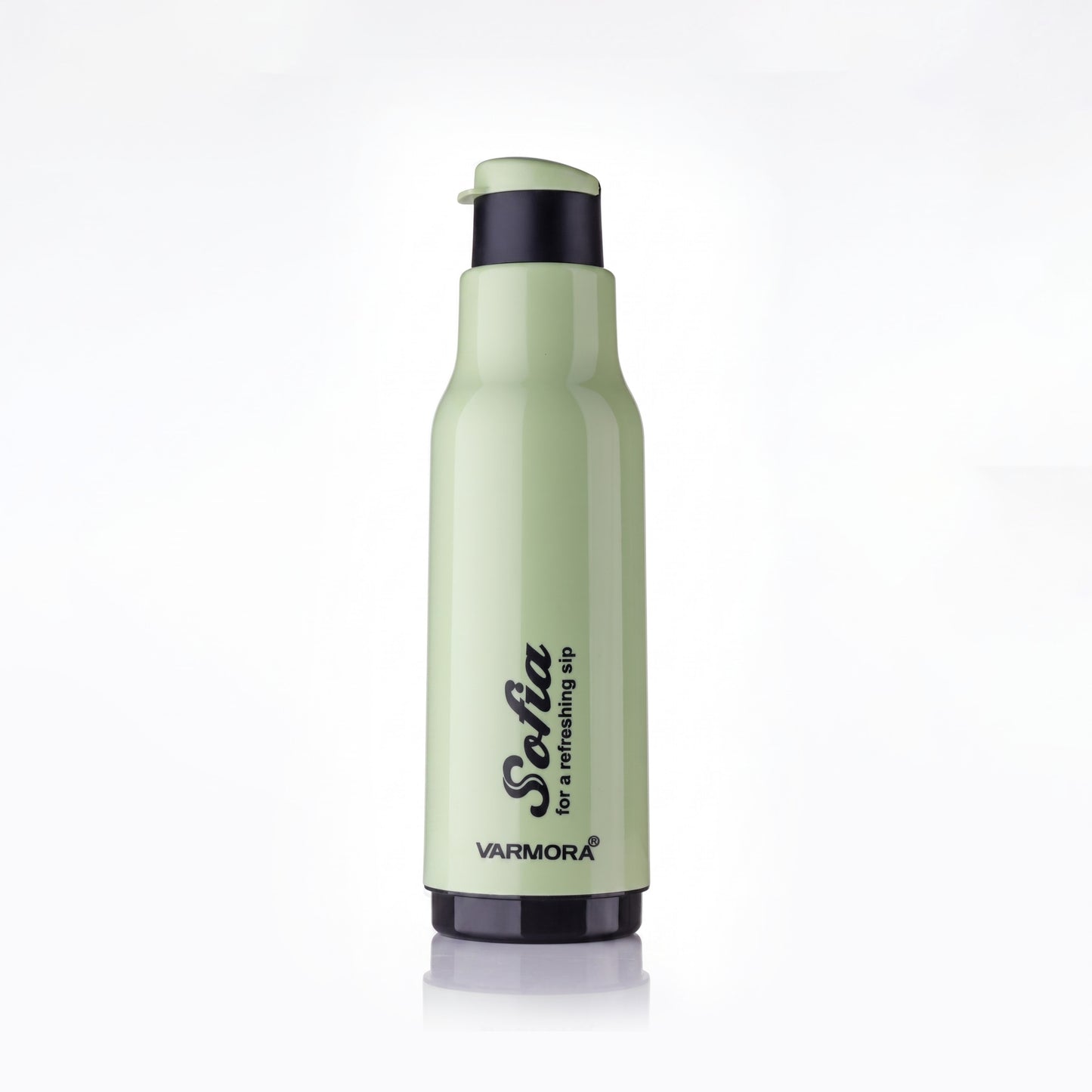 Varmora Sofia - Insulated Water Bottle, Plastic Inner, 100% Virgin Plastic, warm & Cold Compatible, BPA Free