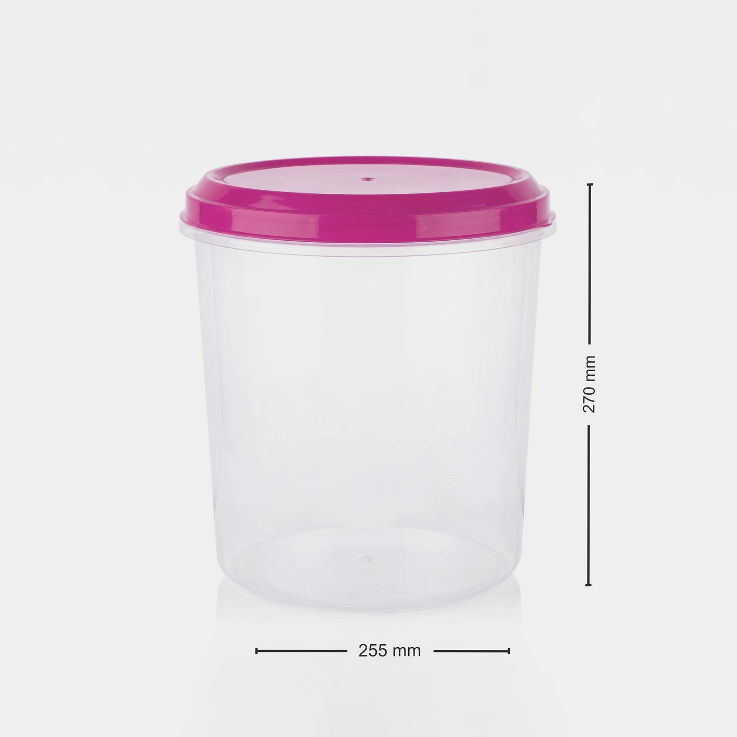 Varmora Glory - Set of 3(5,7,10 Ltr), Plastic Containers With Air-Tight Lid, For Storing Atta, Flour & Rice, Transparent Design, BPA Free 100% Food-Grade Plastic