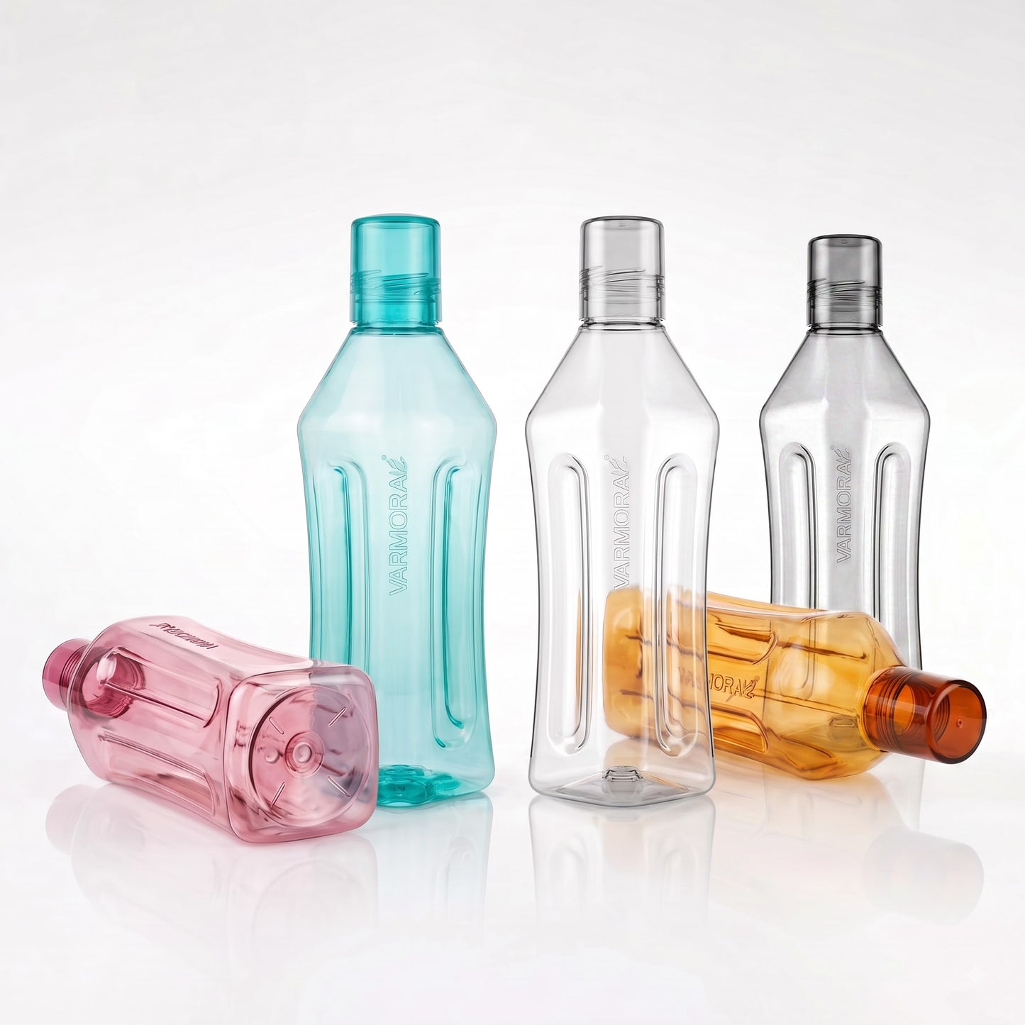 Varmora Aqua Romeo - FDA Approved BPA-Free, Crystal Clarity, Leak Proof, 1 LTR