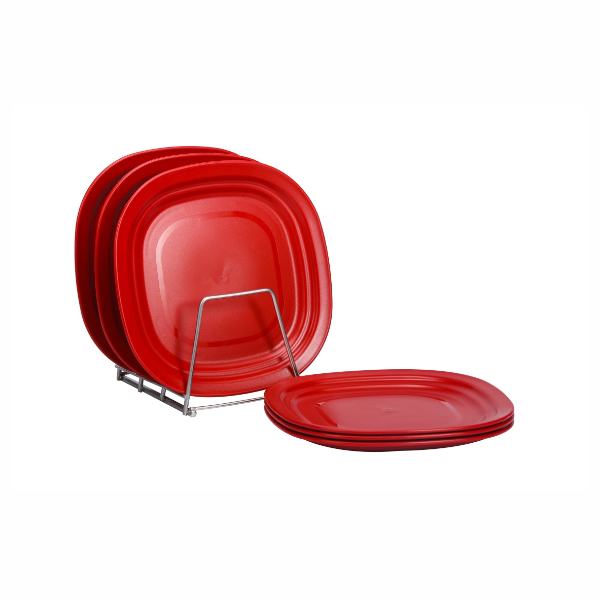 Varmora Side Plate - Set of 6, 100% Virgin Plastic, Unbreakable & Food Grade
