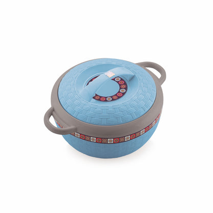 Varmora Breeza Casserole - Insulated Hot Pot with Steel Finish Lid, 100% Virgin Plastic, Keeps Food Warm for Longer