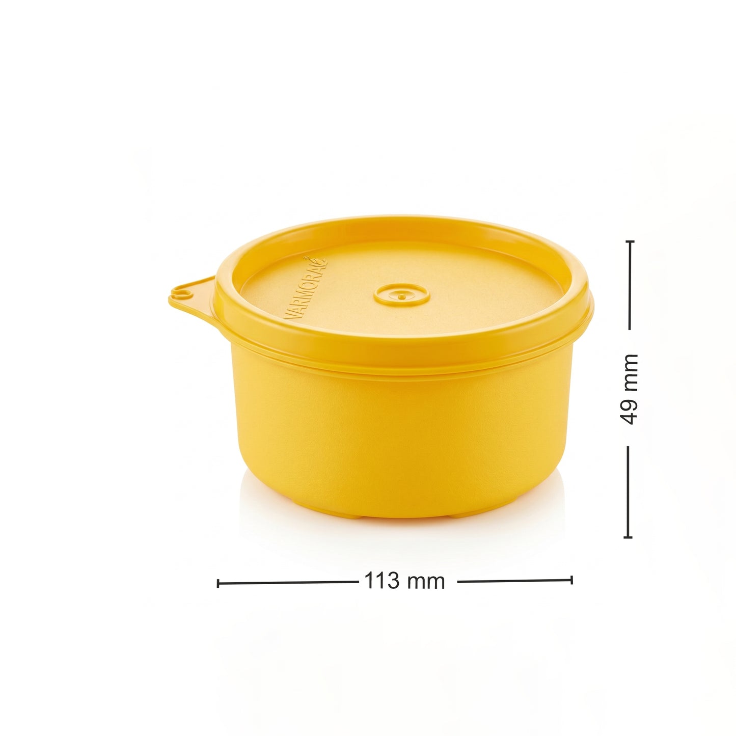 Varmora Magnum Bowl 230 ml - Set of 3, Small Plastic Containers, Air- Tight Lids, BPA-Free, Food-Grade Material