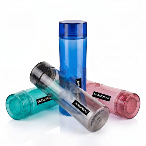 Varmora Aqua Wing - Plastic Water Bottle, 1 Litre, Ideal for School & Office