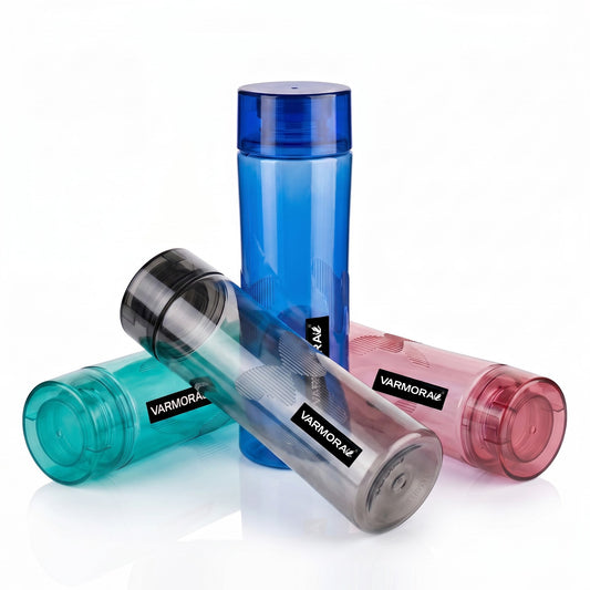 Varmora Aqua Wing - Plastic Water Bottle, 1 Litre, Ideal for School & Office