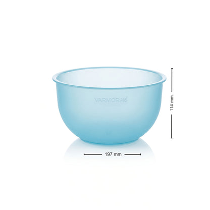 Varmora Plastic Mixing Bowl - FDA Approved & BPA Free, Multi-Purpose Bowl, Microwave Friendly