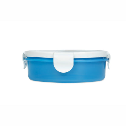 Varmora Wonder Lunch - Printed Round Lunch Box with Locking Clips, 100% Virgin Plastic, Food Grade & Airtight