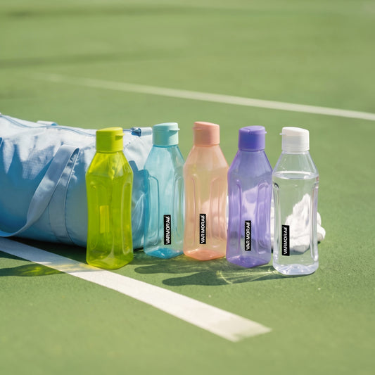 Varmora Aqua Smarty – Plastic Water Bottle, BPA Free, 100% Virgin Plastic, Leak Proof, Ideal for Daily Desk Hydration, 1 Litre.