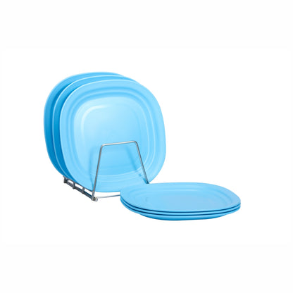 Varmora Side Plate - Set of 6, 100% Virgin Plastic, Unbreakable & Food Grade