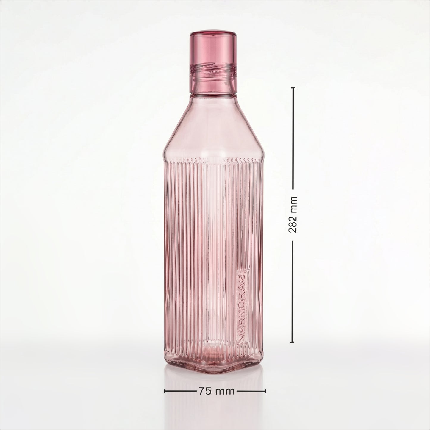 Varmora Aqua Roman – Plastic Water Bottle, BPA Free, 100% Virgin Plastic, Leak Proof, Ideal for Daily Desk Hydration, 1 Litre.