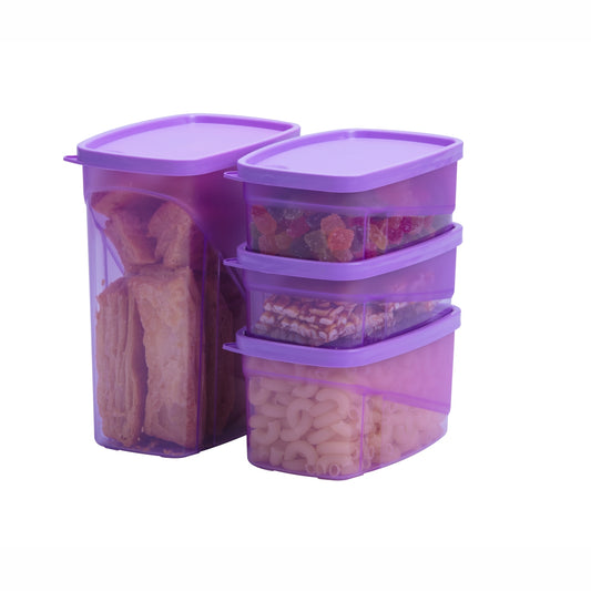 Varmora Smart Saver - Airtight Storage Container Set, 100% Virgin Plastic, Food Grade & Leak Proof