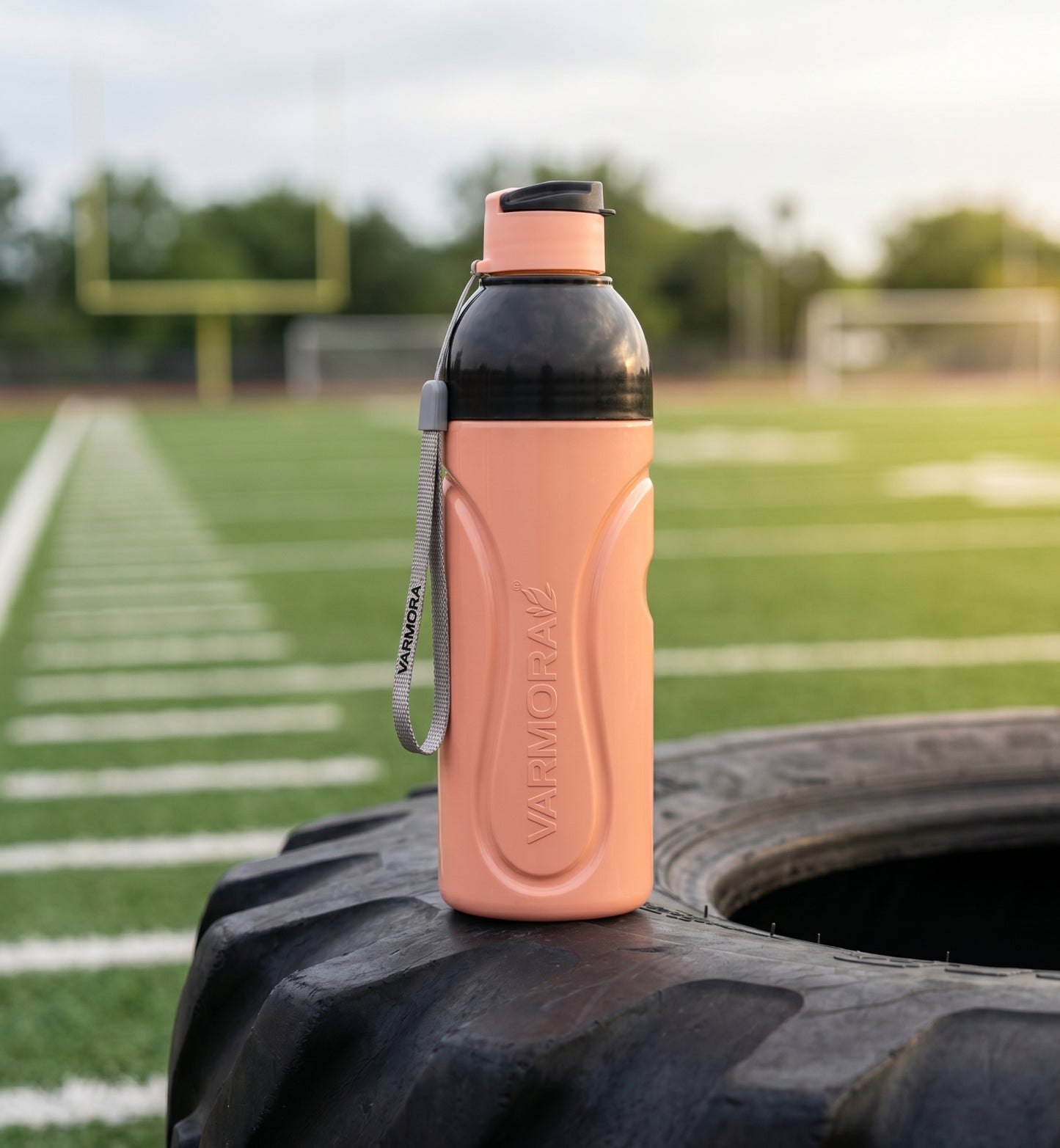 Varmora Ares - Insulated Water Bottle, Plastic Inner, 100% Virgin Plastic, warm & Cold Compatible, BPA Free