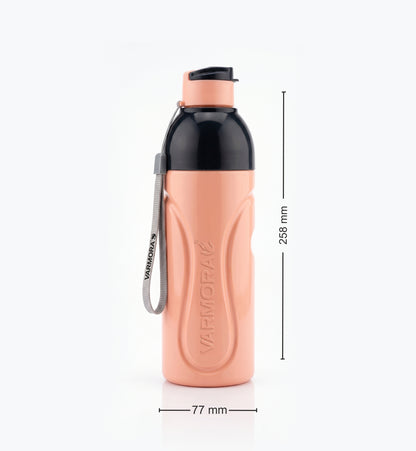 Varmora Ares - Insulated Water Bottle, Plastic Inner, 100% Virgin Plastic, warm & Cold Compatible, BPA Free