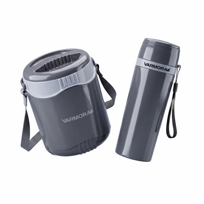 Varmora Orbit Lunch 3 & Aqua Optima 425 ml - Leak Proof Container, Insulated Outer, 100% Food Grade