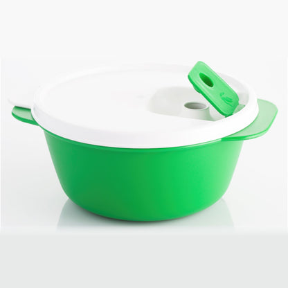 Varmora Microwave Delight 1000 Ml - Insulated Casserole Set with Steam Vent Lid, 100% Virgin Plastic, Microwave Safe