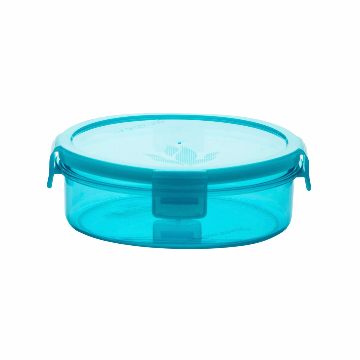 Varmora Clamp It Round PC- Airtight Storage Container with Locking Clips, 100% Virgin Plastic, Food Grade & Leak Proof