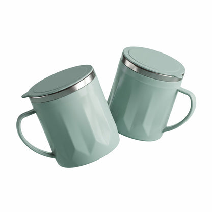 Varmora Coffee Mug 220 ml Set of 2 - Microwave Safe, BPA Free, 100% Food Grade