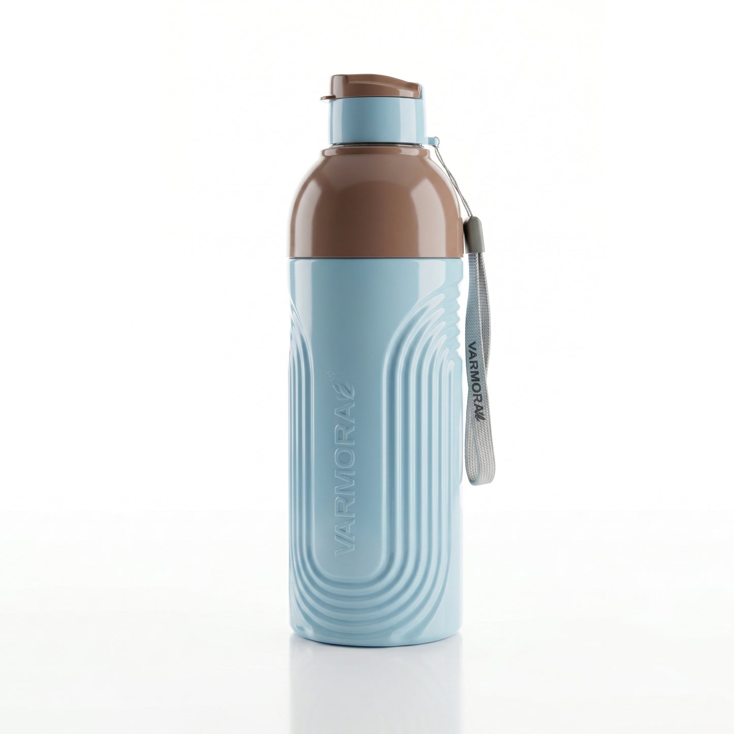Varmora Bruce - Insulated Water Bottle, Plastic Inner, 100% Virgin Plastic, warm & Cold Compatible, BPA Free