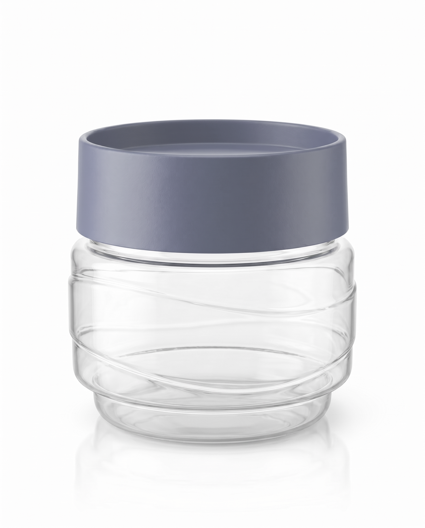 Varmora Store N Stack Round  500ml - Set of 3, Round, Dry Storage Plastic Containers, Easy-Open Airtight Lid, Space-Saving Design, Transparent Plastic Canisters