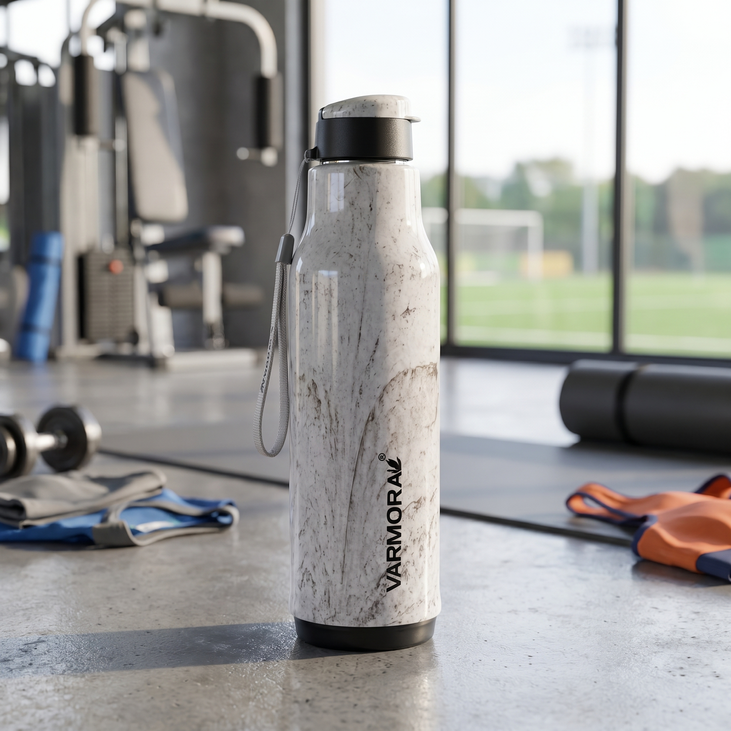 Varmora Sofia - Insulated Water Bottle, Stainless Steel Inner, 100% Virgin Plastic, Hot & Cold Compatible