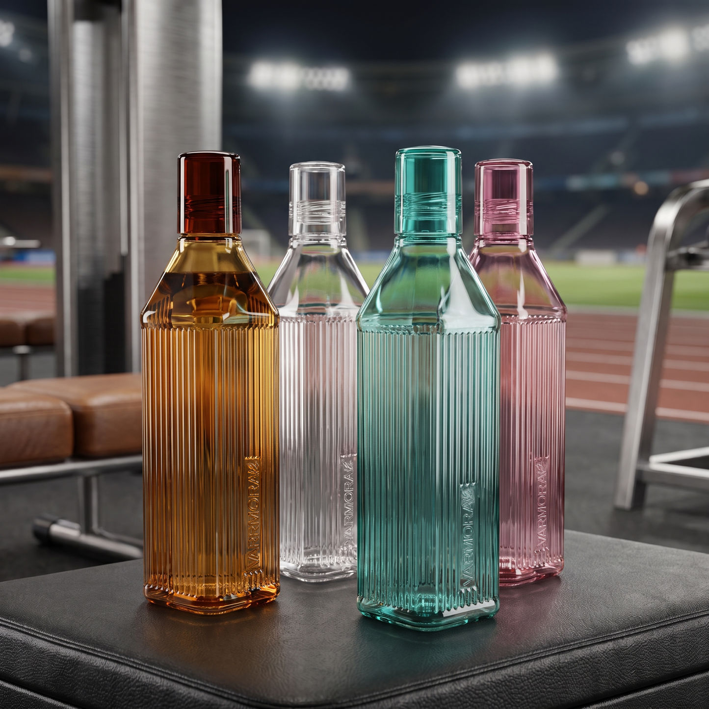 Varmora Aqua Roman – Plastic Water Bottle, BPA Free, 100% Virgin Plastic, Leak Proof, Ideal for Daily Desk Hydration, 1 Litre.
