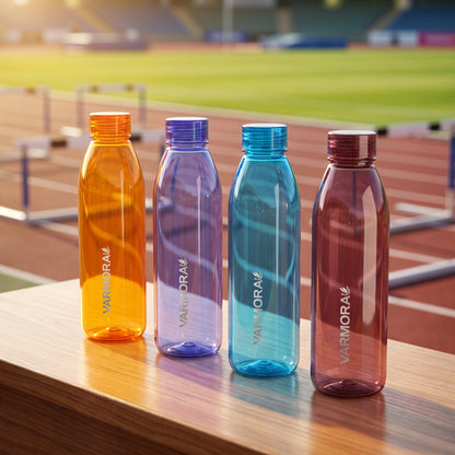 Varmora Aqua Falcon - 850 ml Fridge Water Bottle, Food Grade Plastic, Odor Free & Leakproof, Translucent