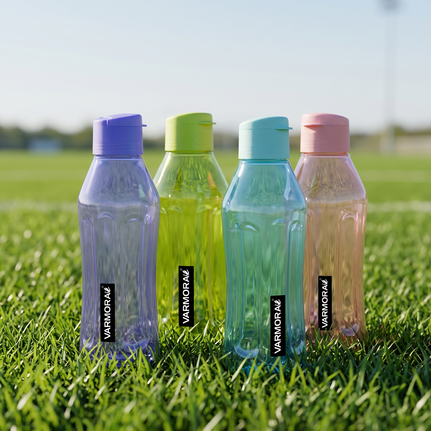 Varmora Aqua Smarty – Plastic Water Bottle, BPA Free, 100% Virgin Plastic, Leak Proof, Ideal for Daily Desk Hydration, 1 Litre.
