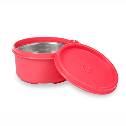 Varmora SS Magnum Bowl - Plastic Inner Steel Storage Container Range, Food-Grade & BPA-Free Plastic