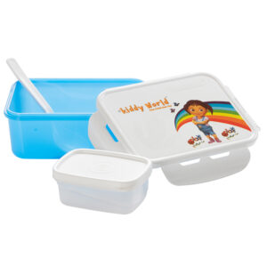 Varmora Tiny | Small Tiffin Box | Cartoon Print | BPA-Free | Microwave Safe |