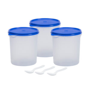 Round Plastic Container set of 3