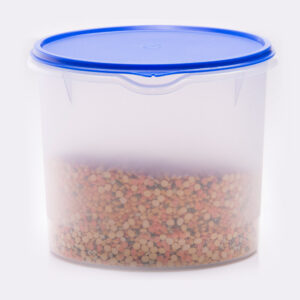 varmora Round Plastic Container With Lid