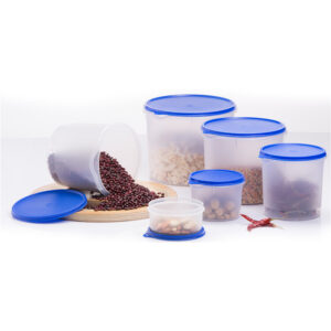 Varmora Round Plastic Container set of 5